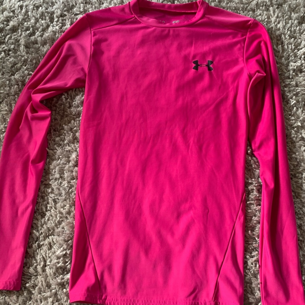 Pink Under Armour Compression Shirt